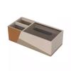 Rectangular PU Leather Tissue Box Holder, Orange view 1