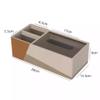 Rectangular PU Leather Tissue Box Holder, Orange view 2