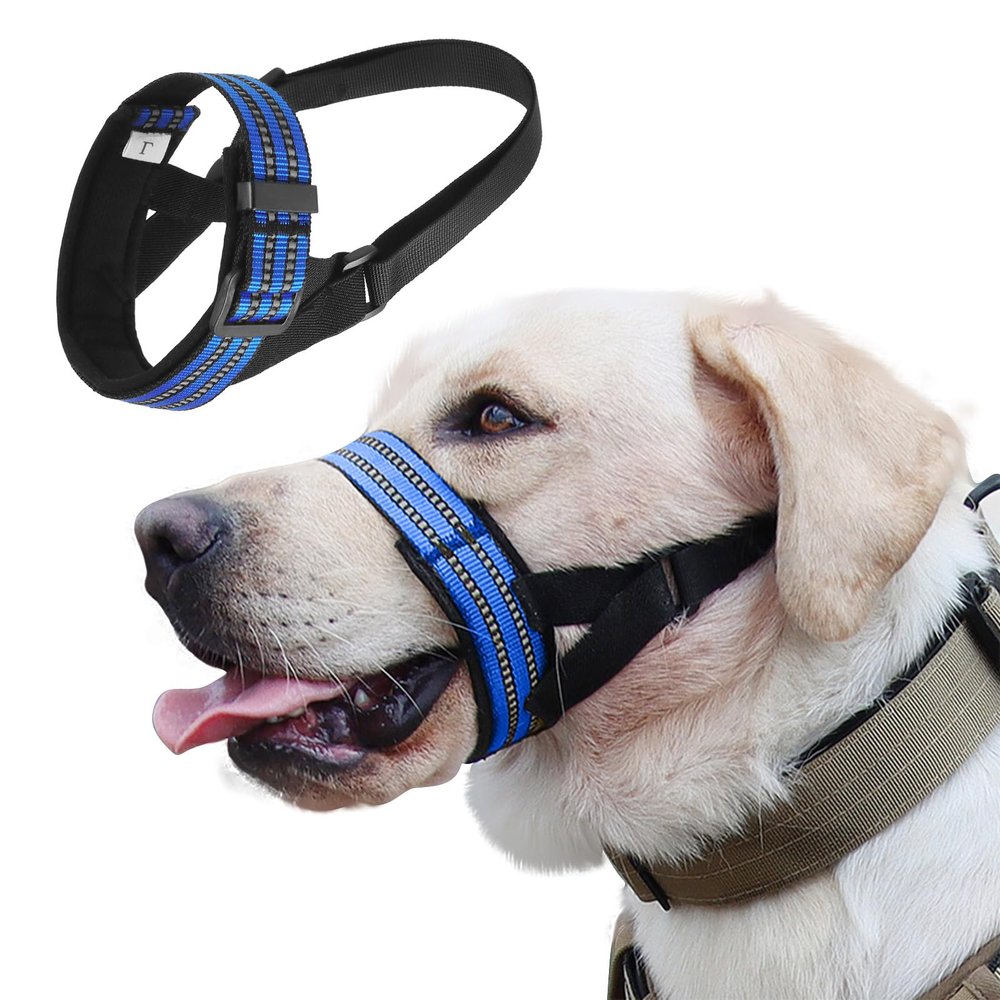 PETCUTE Reflective Dog Muzzle with Adjustable Straps