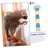 Parrot Bird Perch Stand with Quartz Stone Nail-Trimming Surface view 2