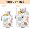 Hot Water Bottle with Soft Cover, Hedgehog Animal Design, for Hot and Cold Compresses, 1 L view 3
