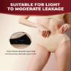 REELINDRY Women's Washable Incontinence Underwear, 57 g, Bladder Leak Protection, 2-Pack, Black/Beige, Size L view 3