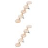 SEWOART 2-Piece Five-Level Wooden Ladder Toy for Hamsters and Small Rodents view 1