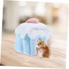HANABASS Small Cake-Shaped Cotton Sleeping Nest for Hamsters and Guinea Pigs view 3