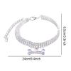 Xasbseulk Puppy Necklace | 3-Row Rhinestone Bone Pendant view 4