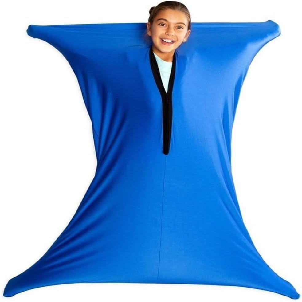 Body Sock Sensory Socks for Children, Stretchy Sensory Sack, Blue
