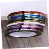 FRCOLOR 60-Roll Holographic Nail Striping Tape, Mixed Colors view 2