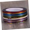 FRCOLOR 60-Roll Holographic Nail Striping Tape, Mixed Colors view 3