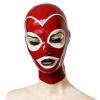 YXFHHY Adult Red Latex Hood Mask with Rear Zipper view 1
