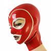 YXFHHY Adult Red Latex Hood Mask with Rear Zipper view 2