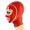 YXFHHY Adult Red Latex Hood Mask with Rear Zipper view 3