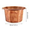 perfk Foot Bath Basin, Thickened Foot-Washing Tub and Pedicure Bowl for Home, Bathroom, or Sauna, Size M view 3