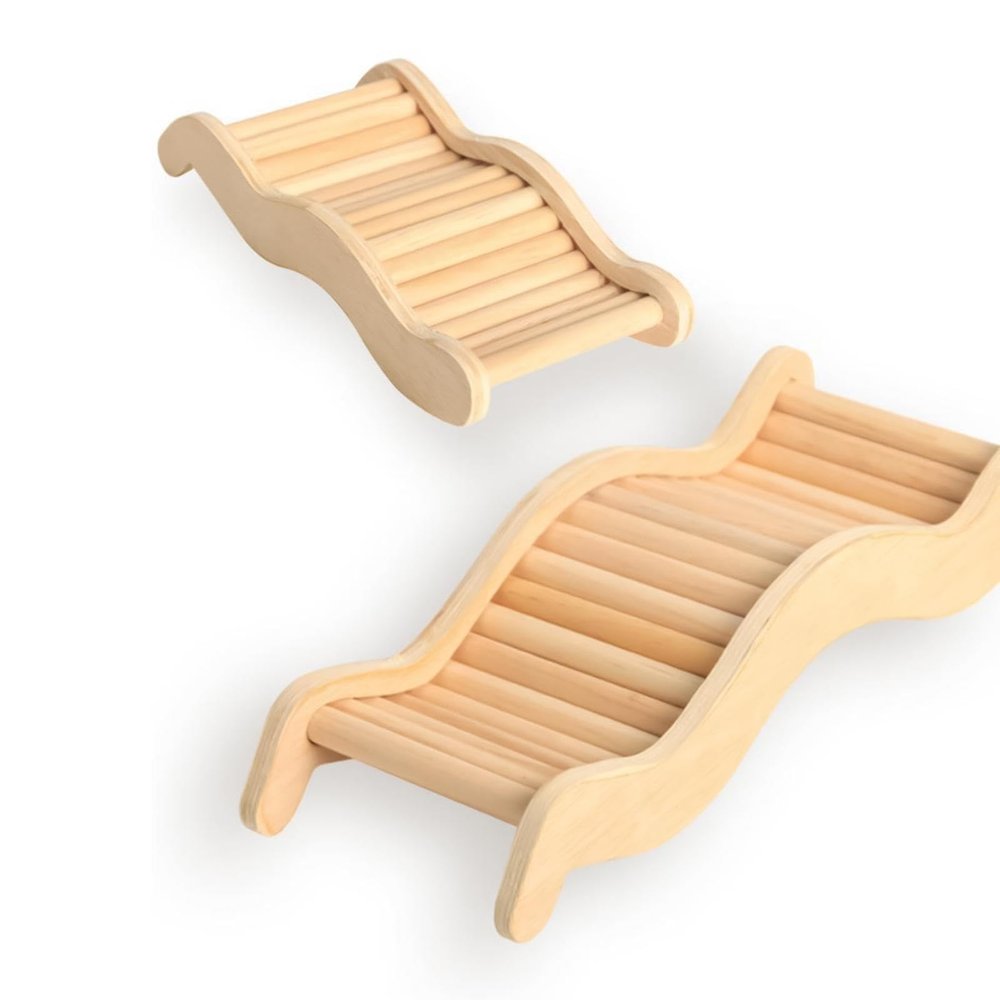 Hamster Ramp, Decorative Wooden Bridge for Hamsters, Made of