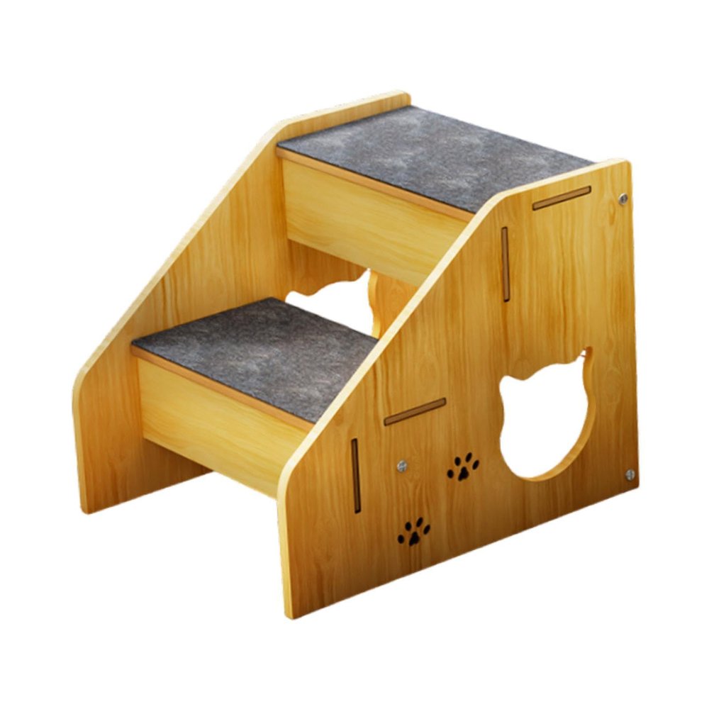 JISADER Wooden Pet Stairs for Small Dogs, Cats, and Other Small Pets