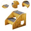 JISADER Wooden Pet Stairs for Small Dogs, Cats, and Other Small Pets view 3