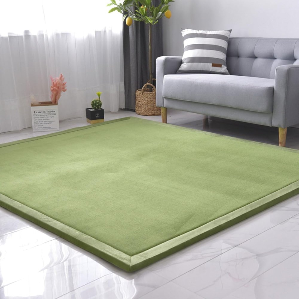 DSSHENGDS Extra-Soft Thick Coral Velvet Rug, 120 x 150 cm
