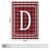 CustonCares Personalized Fleece Blanket with Initial D, Monogram, 30 x 40 in, Plush Throw for Pets, Sofa, Couch, Office, and Wedding Gifts view 2
