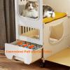 Large Indoor Cat Enclosure with Litter Box, 2–3 Levels, Plastic and Resin, Transparent Windows view 2