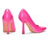GENSHUO Unique Cone-Shaped Stiletto Heels, 10 cm High, Pointed Toe, Bright Pink, EU 42 view 3
