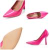 GENSHUO Unique Cone-Shaped Stiletto Heels, 10 cm High, Pointed Toe, Bright Pink, EU 42 view 4