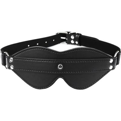 Lpitoy PU Leather Role-Play Blindfold and Sleep Mask for Adults