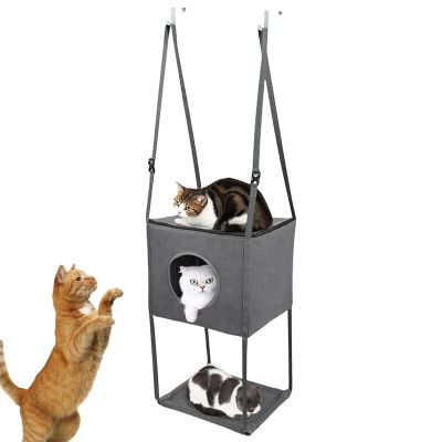 Cat Climbing Bed, Cat Tree & Breathable Cat Hammock