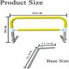 Folding Bed Rail and Assist Handle for Older Adults, Pink view 2
