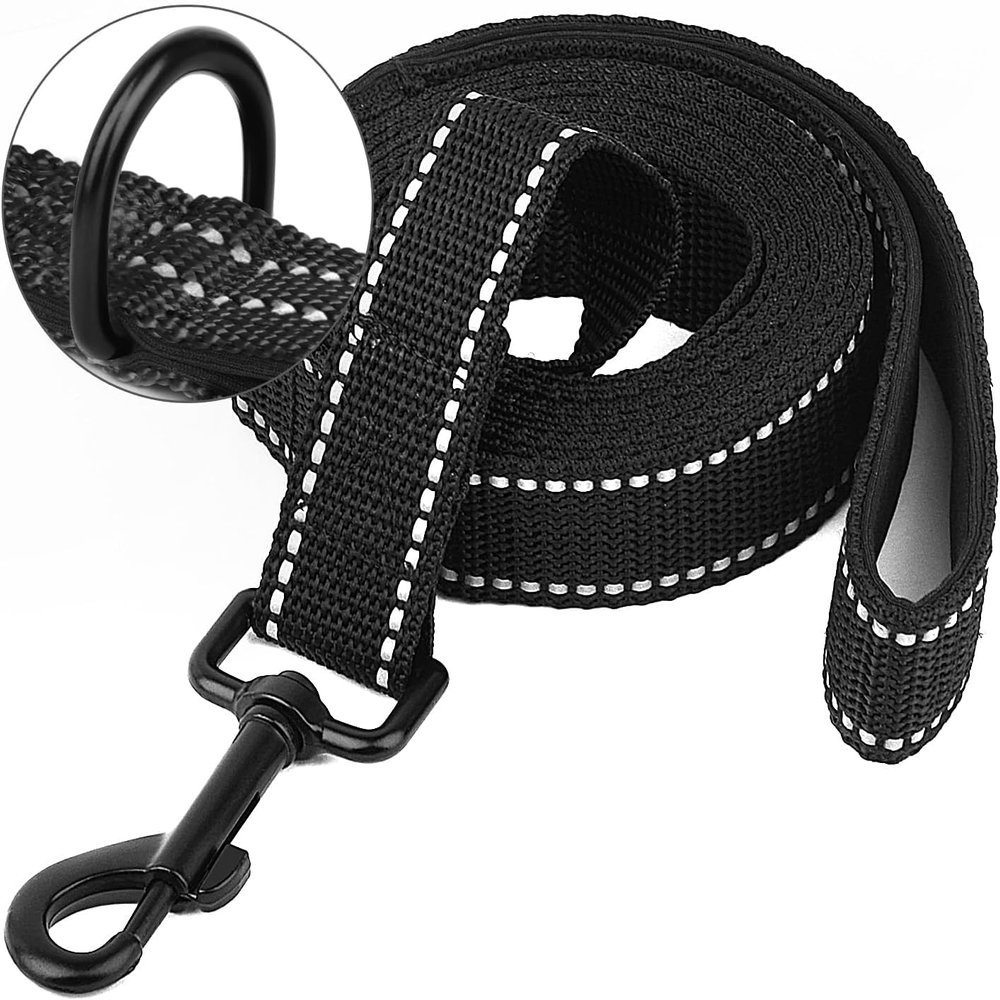 Reflective Dog Leash with Padded Grip for Training