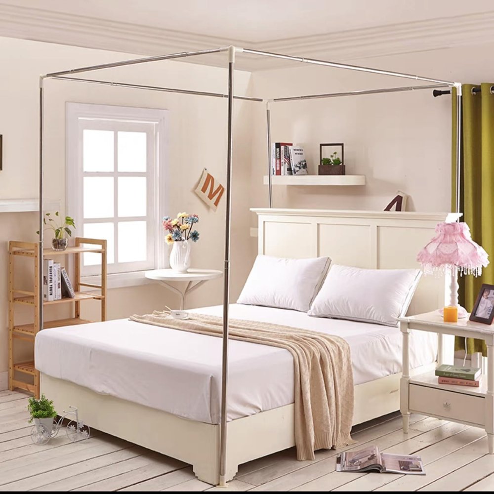 ZJFJMBD Full-Size Canopy Bed Frame Rod Set