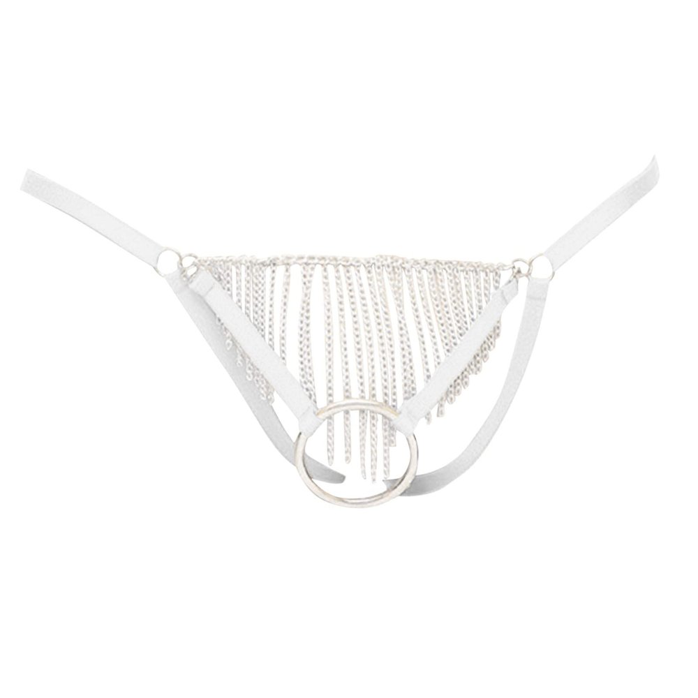 Men’s Sexy Lingerie Jockstrap, Low-Rise Transparent Thong