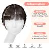 Natural-Looking Clip-In Bangs Wig with Headband for Women view 2