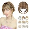 Natural-Looking Clip-In Bangs Wig with Headband for Women view 3