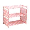 WADRBSW Shoe Rack, Simple 34-Tier Extendable Shoe Storage Rack, Quick to Assemble, for Student Dorms, Pink, 3 Star of Light to Pursue Happiness view 1