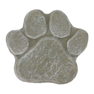 Pet Memorial Gift, Sympathy Gift for Loss of Dog or Cat, Paw Print Memorial Stone, Moss Green