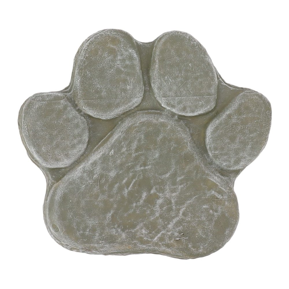 Pet Memorial Gift, Sympathy Gift for Loss of Dog or Cat, Paw Print Memorial Stone, Moss Green