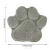 Pet Memorial Gift, Sympathy Gift for Loss of Dog or Cat, Paw Print Memorial Stone, Moss Green view 2