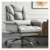 AJYBYUKJ Computer Chair, Home Office Desk Chair, Reclining Swivel Chair, Gray view 1