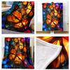 Butterfly Flannel Throw Blanket, 60 x 80 in view 3