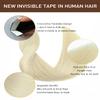 VINBAO Micro Tape-In Extensions, Remy Human Hair, 50 cm/20 in, 50 g, 20 Pieces, Platinum White Blonde, #60 view 2