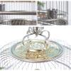 asdchZen Deluxe Stainless Steel Flight Cage for Birds, 45 × 45 cm view 2