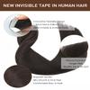 VINBAO 22-Inch #2 Brown Tape-In Remy Human Hair Extensions, 20 Pieces, 50 g view 2