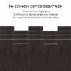 VINBAO 22-Inch #2 Brown Tape-In Remy Human Hair Extensions, 20 Pieces, 50 g view 3