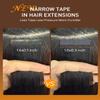 VINBAO 22-Inch #2 Brown Tape-In Remy Human Hair Extensions, 20 Pieces, 50 g view 4