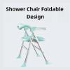 Folding Toilet Commode Chair for Adults and Seniors, Height-Adjustable Shower Chair view 3