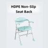 Folding Toilet Commode Chair for Adults and Seniors, Height-Adjustable Shower Chair view 4