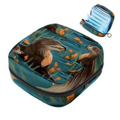 Menstrual Product Storage Bag with Zipper, Pad, Tampon & Nursing Pad Organizer