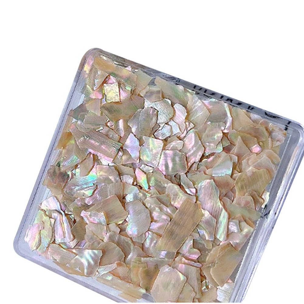 Irregular Shell Nail Art Flakes, Colorful 3D Decorations