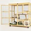 WOTZOV Extra-Large 3-Story Cat Cage Apartment with Wheels view 4