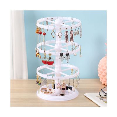 UHJKLA Rotating Jewelry Stand for Earrings and Accessories