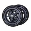 Wheelchair Replacement Front Wheels, Solid Black, Pair – 6 in/14 cm (5.5 in) view 1